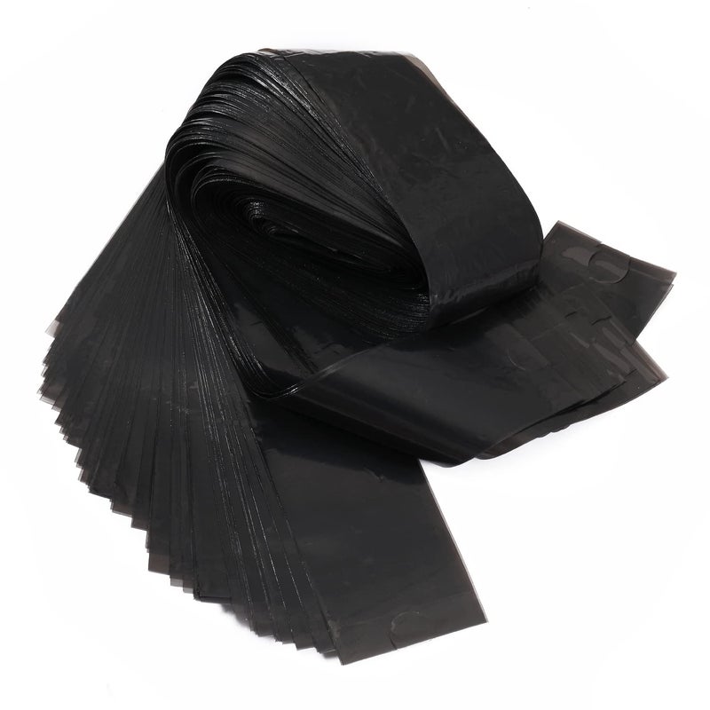 KingWei Clip Cord Covers,One Box of 100PCS Plastic Black Clip Cord Sleeves,Rotary Cartridges Pen Machine Sleeves Bag - Image 2